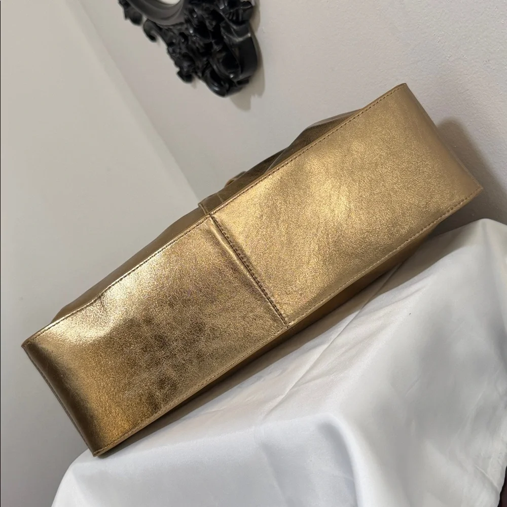 HOBO Gold Metallic Shoulder Bag